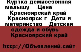 Куртка демисезонная малышу. › Цена ­ 1 000 - Красноярский край, Красноярск г. Дети и материнство » Детская одежда и обувь   . Красноярский край